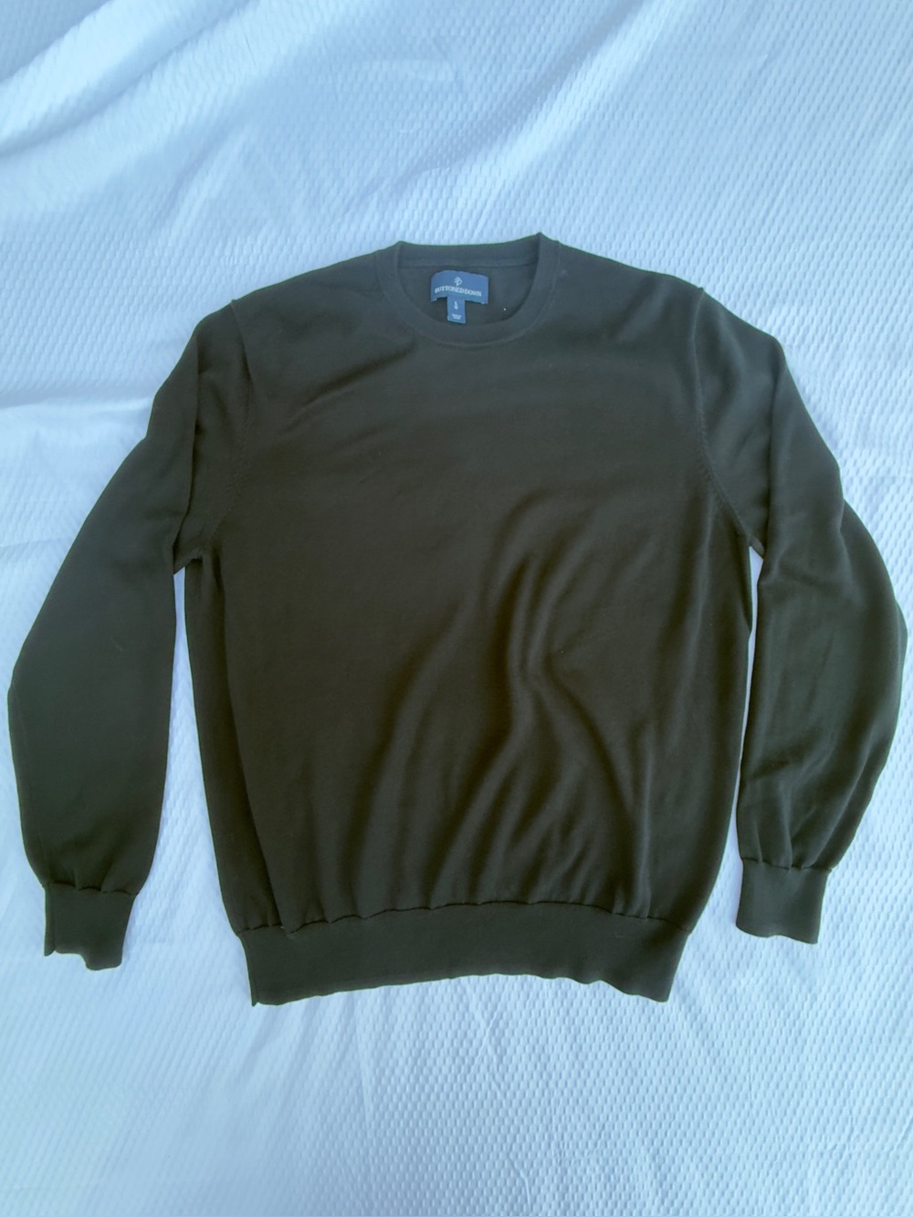 BUTTONED DOWN Men's Black Crewneck Sweater